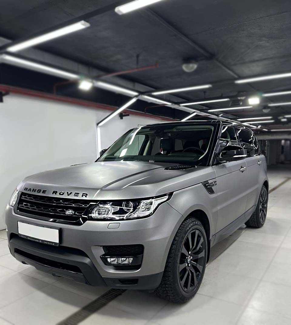 Range Rover серый детейлинг фото