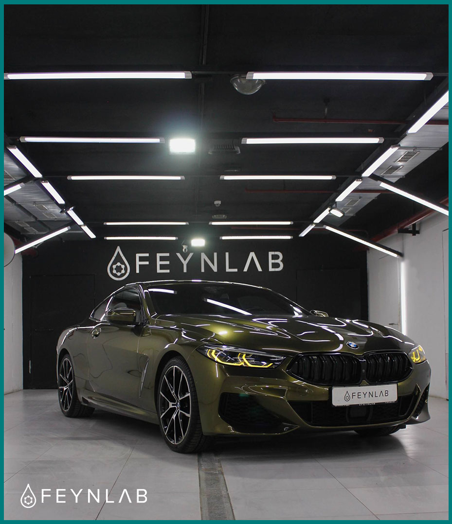 BMW 8 темное золото в цветной полиуретан фото