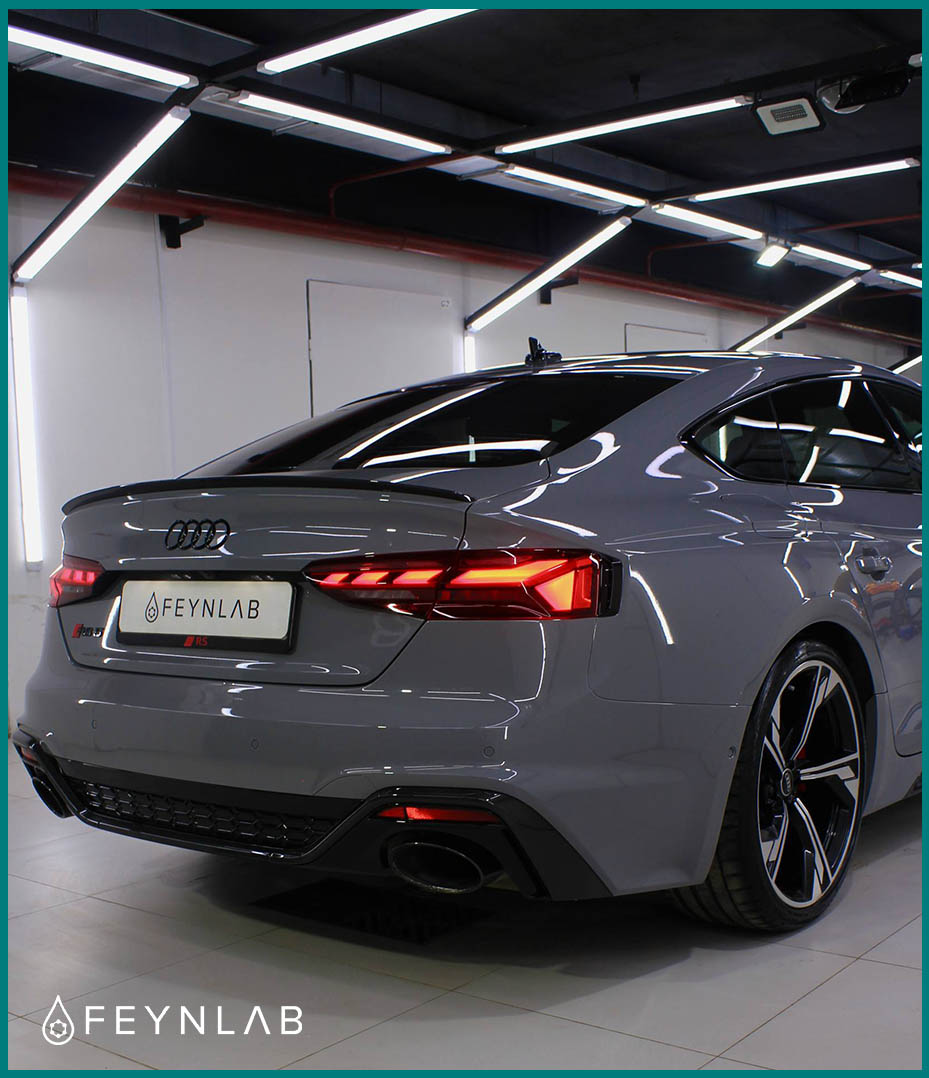 AUDI RS5 серая FEYNLAB сзади фото
